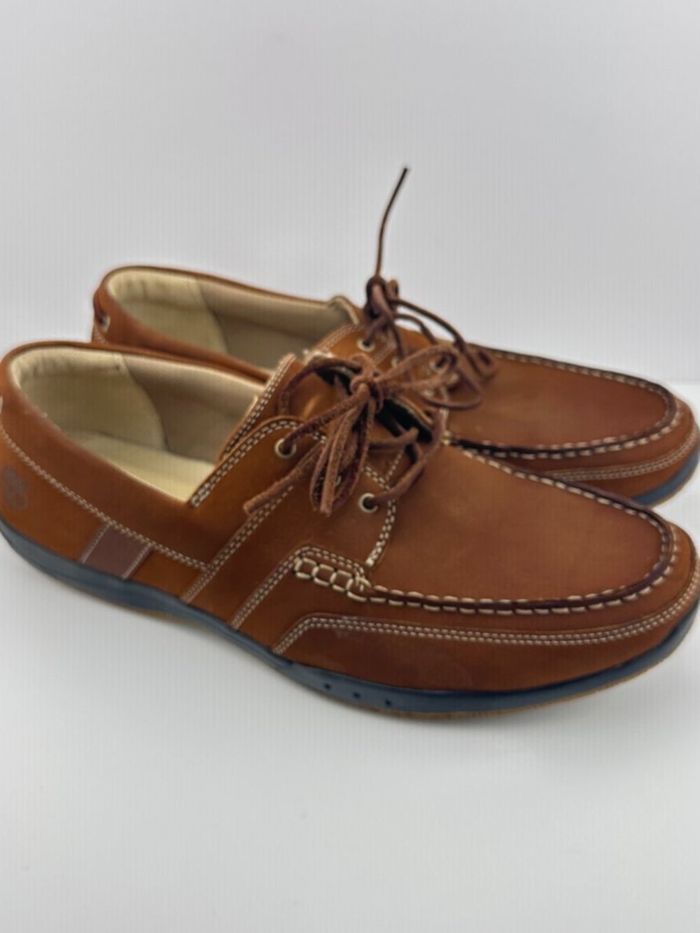TIMBERLAND EARTHKEEPERS CUPSOLE BROWN SUEDE LEATHER MEN'S MOCCASIN SIZE 13 W - Picture 4 of 12